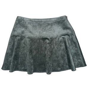 NWOT Bcbg Maxazria Lucy Green Suede Mini Skirt Size Medium Prep School Vibes